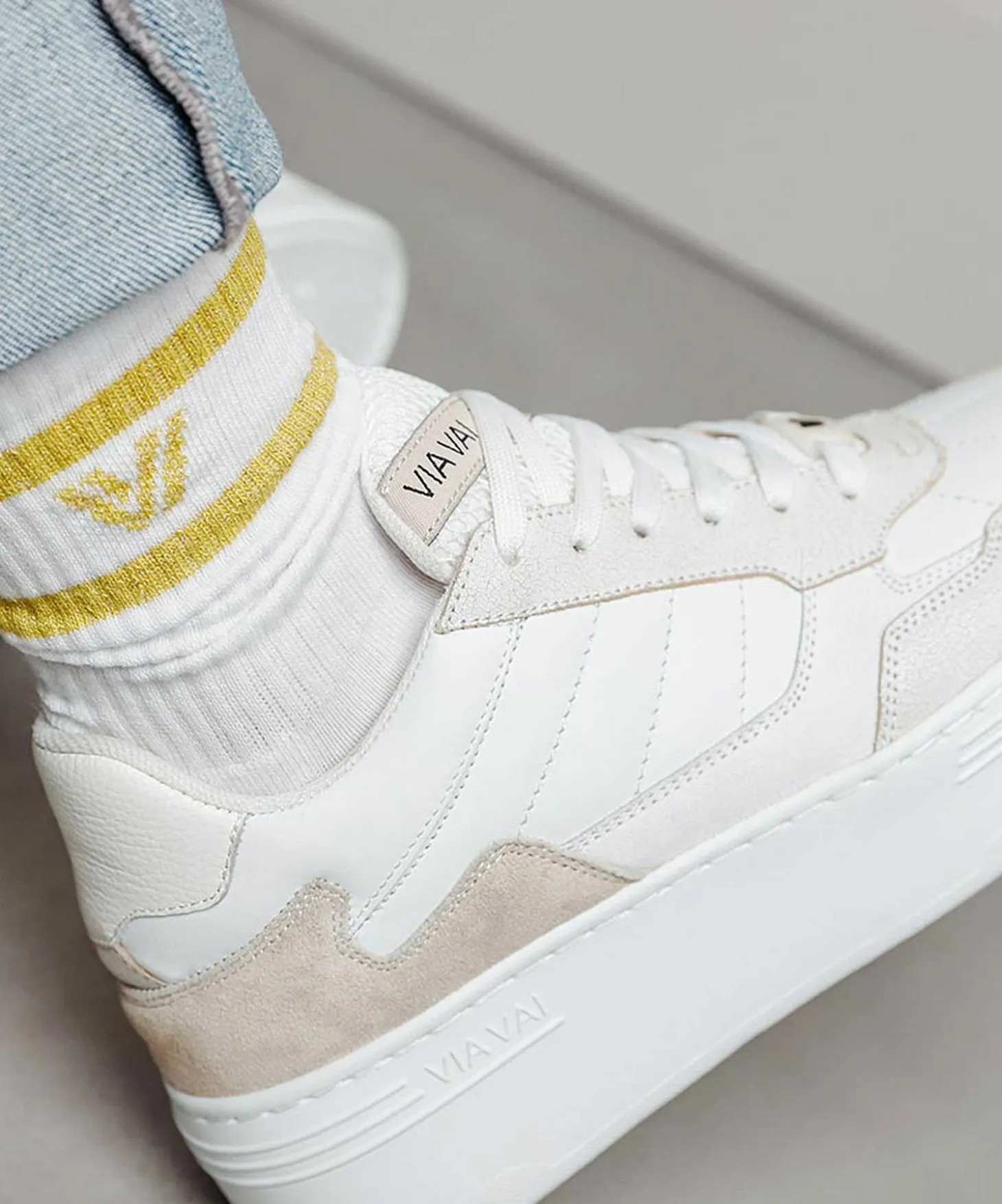 Via Vai Platform Sneaker Isa Ginger