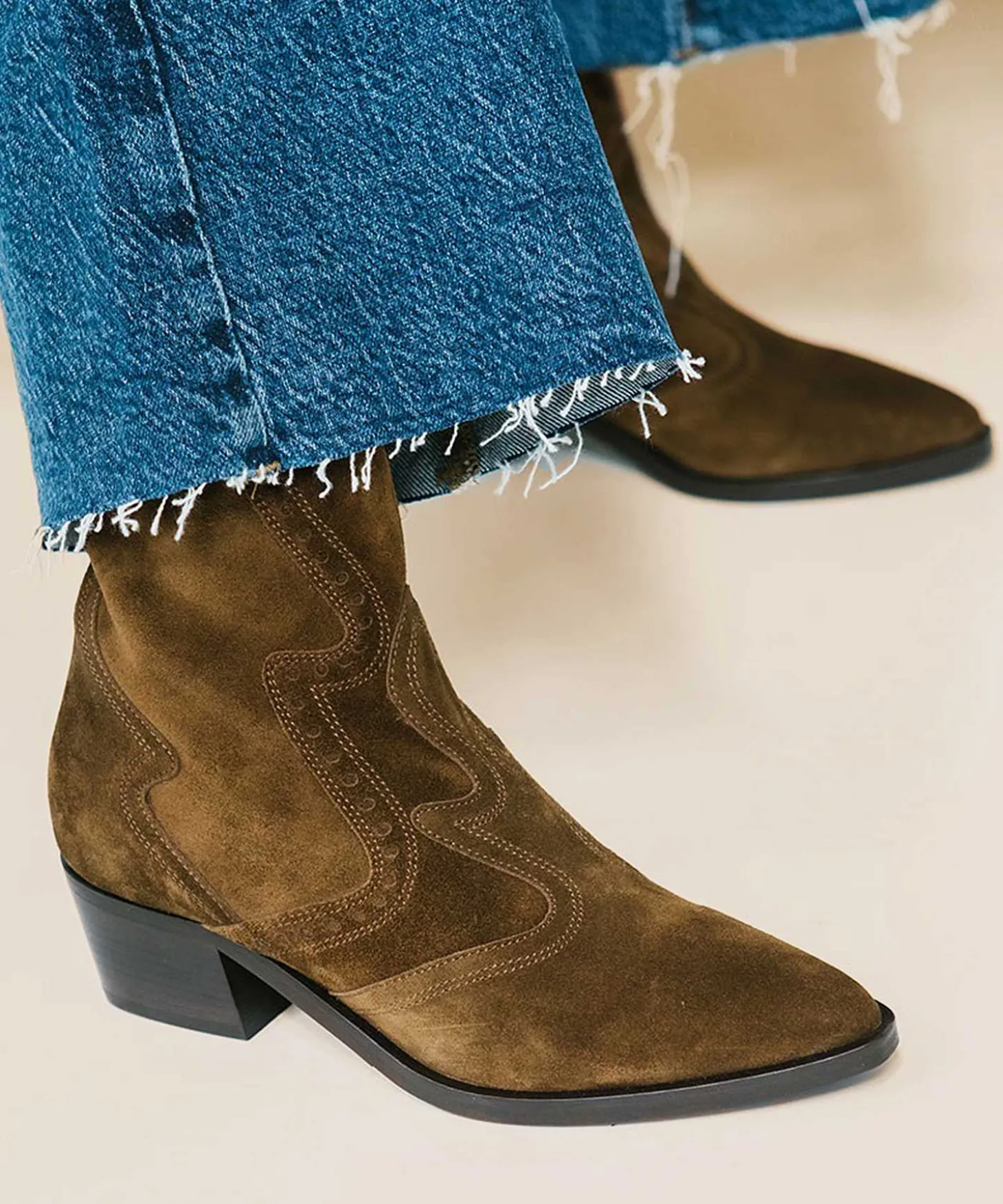 Via Vai Suede Enkellaars Cowboy Shelly Coop