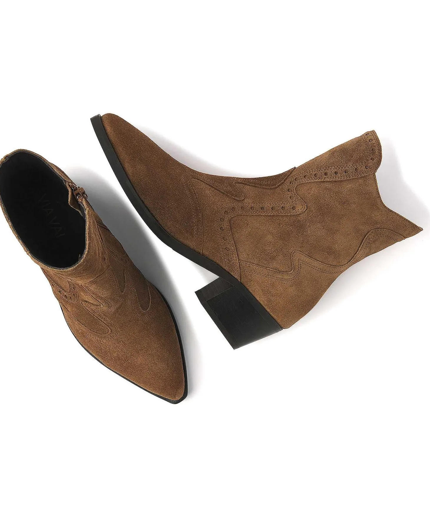 Via Vai Suede Enkellaars Cowboy Shelly Coop