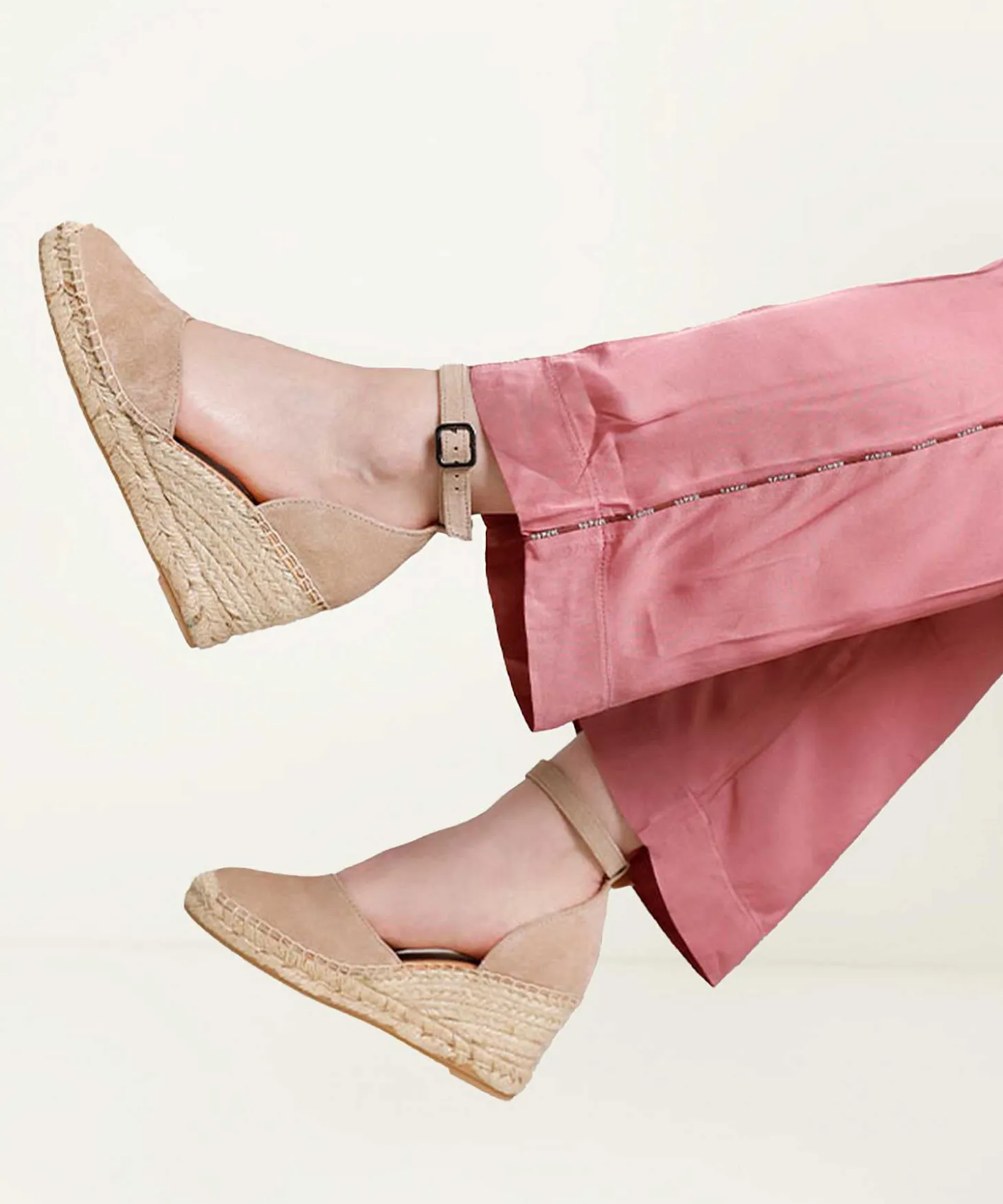 Via Vai Suede Espadrille Flora Braid